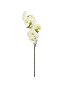Ветка вишни декоративная 81 см белый Азалия