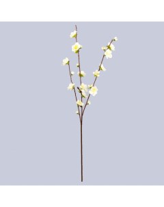 Ветка вишни декоративная 62 см белый Азалия