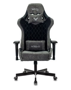 Кресло игровое VIKING 7 KNIGHT B цвет черный текстиль эко кожа с подголов крестовина металл Бюрократ