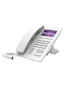Телефон VoiceIP H5 white гостиничный 2 порта 10 100 Мбит PoE цветной дисплей белый Fanvil