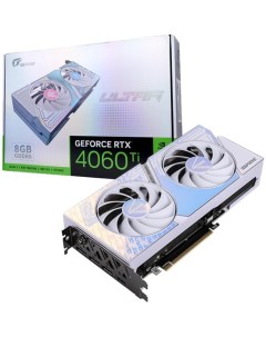 Видеокарта PCI E GeForce RTX 4060 Ti RTX 4060 Ti Ultra W DUO OC 8GB V 8GB GDDR6 128bit 5nm 2310 1800 Colorful