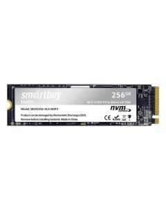 SSD накопитель Smartbuy M 2 2280 Helix 256GB TLC NVMe PCIe3 SBSSD256 HLX M 2 2280 Helix 256GB TLC NV