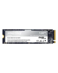 SSD накопитель Smartbuy M 2 2280 Helix 128GB TLC NVMe PCIe3 SBSSD128 HLX M 2 2280 Helix 128GB TLC NV