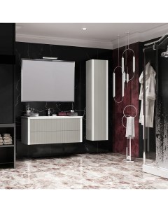 Мебель для ванной Рубинно 120 подвесная серый глянцевый Opadiris