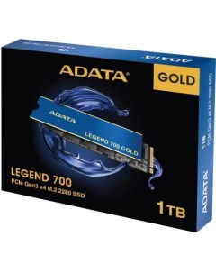 Твердотельный накопитель SSD M 2 1 Tb Legend 700 Gold Read 2000Mb s Write 1600Mb s 3D NAND SLEG 700G Adata
