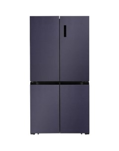 Холодильник трехкамерный LCD505BmID Side by Side инверторный синий металлик Lex