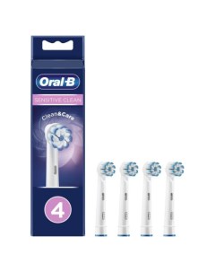 Насадка для зубных щеток Sensitive Clean White 4 шт для бережной чистки чувствительных зубов и десен Oral-b