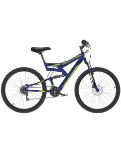 Велосипед взрослый Hooligan FS 26 D синий черный зеленый 20 HQ 0005331 Black one