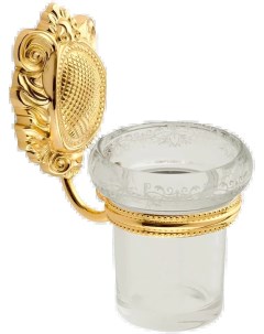Стакан для зубных щеток настенный Cristalia золотой глянцевый Migliore