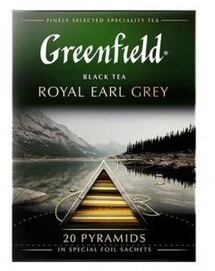 Чай черный Royal Earl Grey 20 шт Greenfield