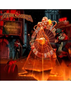 Металл Helloween Gambling With The Devil 180 Gram Red Opaque Black Marbled Vinyl 2LP Atomic fire