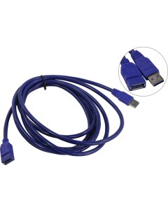 Кабель удлинитель USB 3 0 Am USB 3 0 Af экранированный 3м синий TUS706 3M Telecom