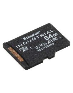 Карта памяти промышленная 64Gb microSDXC Industrial UHS I U3 V30 A1 SDCIT2 64GBSP Kingston
