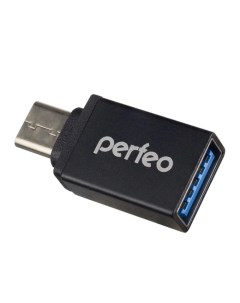 Переходник адаптер USB USB Type C OTG черный PF VI O006 Black PF_A4270 Perfeo