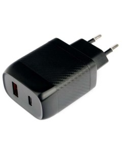 Сетевое зарядное устройство MP3A PC 28 18W 1USB USB USB type C USB type C Quick Charge PD 2A черный Cablexpert