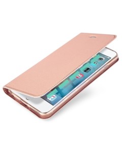 Чехол книжка для iPhone 6 Plus 6S Plus DU DU боковой розовый X-case