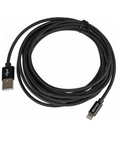 Кабель USB m Lightning m 3м черный Nobrand