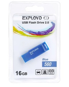 Флешка 16 ГБ синий 16GB 560 Exployd