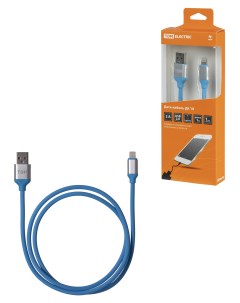 Кабель Lightning USB 1 м голубой Tdm еlectric
