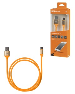 Кабель USB Type C USB 1 м оранжевый Tdm еlectric