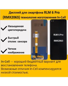 Дисплей для смартфона Realme 6 Pro RMX2063 технология In Cell Telaks