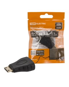 Переходник HDMI Micro HDMI АВП 2 SQ4040 0102 черный Tdm еlectric