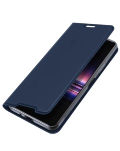 Чехол книжка для Sony Xperia 1 II DU DU боковой синий X-case