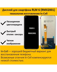 Дисплей для смартфона Realme 6 RMX2001 технология In Cell Telaks