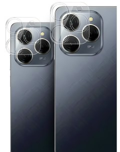 Защитное стекло на камеру Tecno Spark 20 Pro гибридное прозрачное Brozo