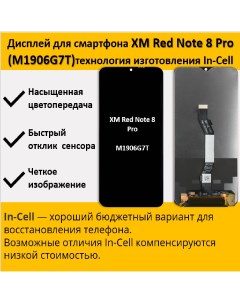 Дисплей для смартфона Xiaomi Redmi Note 8 Pro M1906G7T технология In Cell Telaks