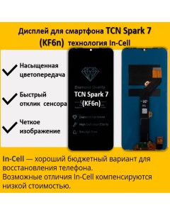 Дисплей для смартфона Tecno Spark 7 KF6n технология In Cell Telaks
