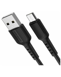 Дата кабель K26m USB Micro USB TPE 2A 1 м Black повреждена упаковка More choice