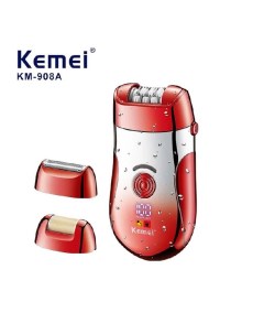 Эпилятор KM908A красный Kemei