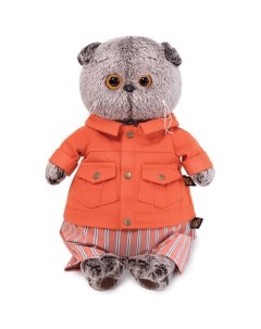 Мягкая игрушка Basik Co Басик в оранжевой куртке и штанах 22 см Budi basa
