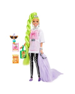Кукла Барби Экстра с зелеными неоновыми волосами Barbie