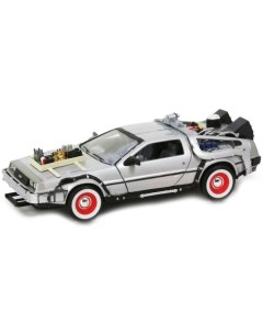 Модель машинки реплика Back To The Future Part III Delorean Time Machine масштаб 1 24 Welly