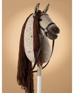 Мягкая игрушка конь на палке белый 51 H001 Hobbyhorse & newstars