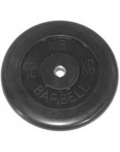 Диск обрезиненный BARBELL MB металлическая втулка 15 кг диаметр 51 мм Dfc