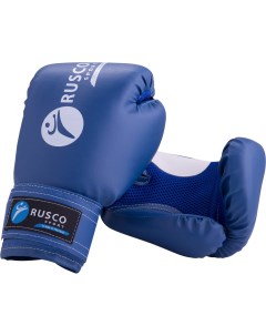 Перчатки боксерские 10oz к з синие Rusco sport