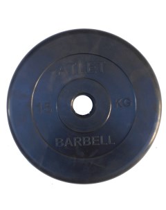 Диск обрезиненный BARBELL ATLET 15 кг диаметр 51 мм Dfc