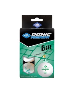 Мячики для н тенниса DONIC ELITE 1 40 6 штук белый Dfc