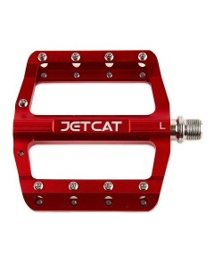 Педали велосипедные Pro 106 алюминиевые 3 промподшипника красные Jetcat