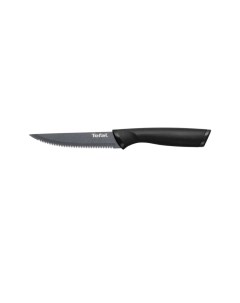 Нож K1560874 2100113069 стальной для стейка лезв 110мм серрейт заточка черный Tefal