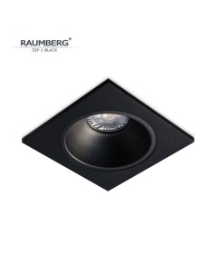 Встраиваемый светильник DIP 1 bk черный Raumberg