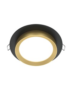 Светильник встраиваемый Ноор GX53 1x15 Вт черно золотой Voltega