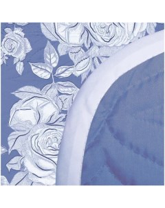 509167 03 Покрывало двустороннее стеганное Melissa Rozalia бренд цв Синий 2 Мона лиза