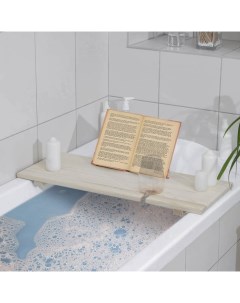 Столик для ванны 68x26x7 см сосна Nobrand