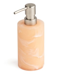 Дозатор для жидкого мыла Мрамор полирезина розовый X000125 Denastia