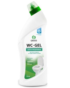 Средство для чистки сантехники WC GEL кислотное гель 750 мл Grass