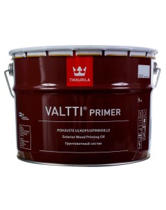 Грунтовка для обработки деревянных фасадов Valtti Primer прозрачная 9 л Tikkurila